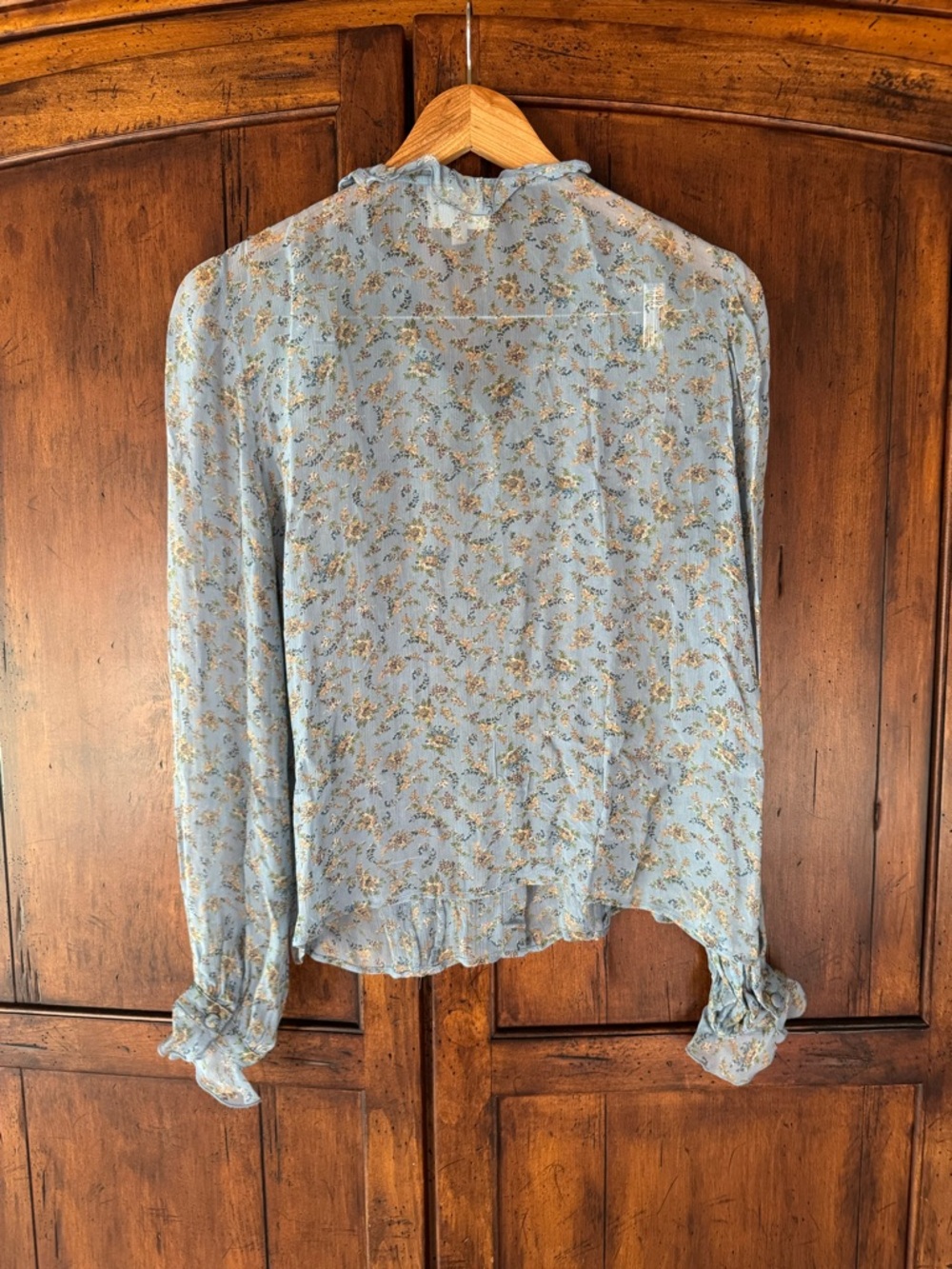 Sèzane Celine Shirt Vintage Blue Prairie FR38 - Picture 6 of 8